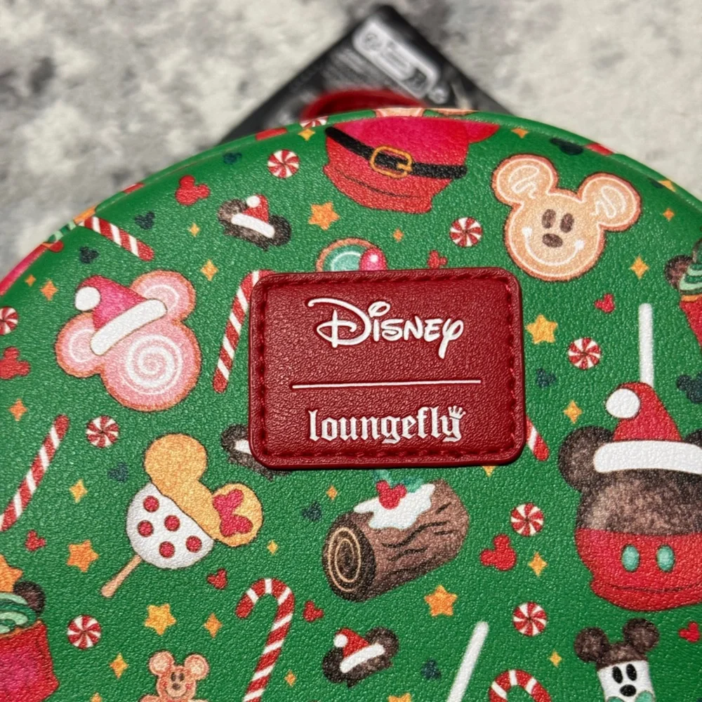 Disney Green Backpack with Christmas Mickey Prints - Picture 6 of 8